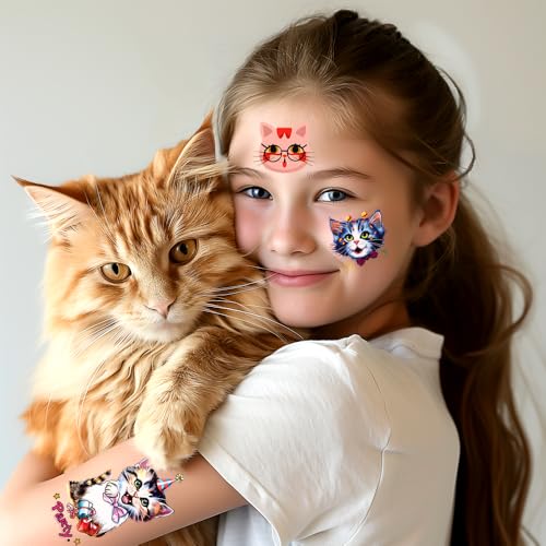 Kiss Lips Temporary Tattoo Stickers ? 4-Pack Fake Tattoos for Women Men ? Ideal for Halloween, Mother¡¯s Day, and Cosplay for Adults and Kids