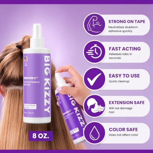 Tape-In Hair Extension Remover Spray 32oz Refill Kit & Free 8oz Reuse Spray