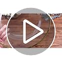 8-Pack 13 Inch Clear Glass Charger Plates with Gold Edge for Weddings & Dining