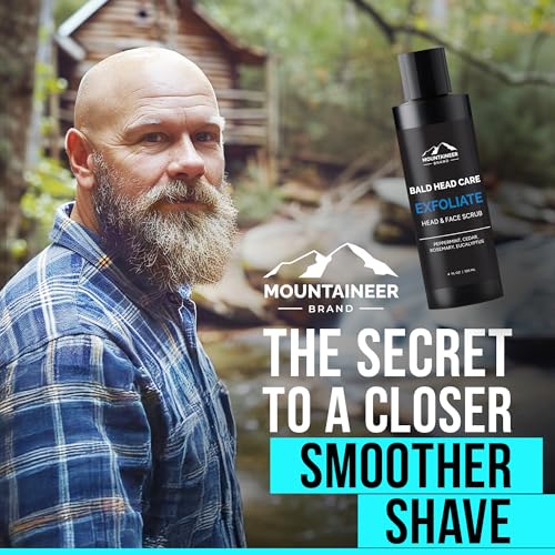 Men's Bald Head Exfoliating & Hydrating Shampoo - Natural Scalp Cleanser 4oz