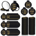 Wenqik 36 Pack Black Compact Mirrors Bulk Inspirational Gift for Women