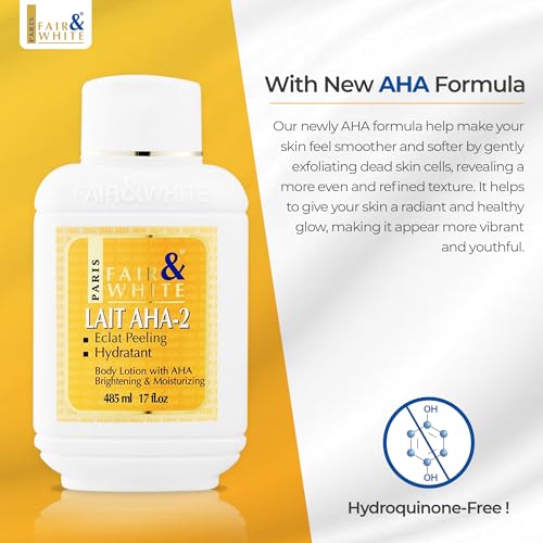 AHA Body Lotion for Skin Brightening and Moisturizing - 17.6 fl oz / 500ml