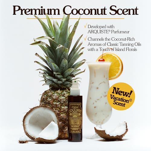 Vacation Coconut SPF 15 Sunscreen Oil Spray & Air Freshener Bundle