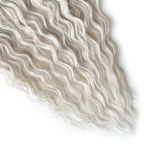 Ocean Wave Crochet Hair Extensions - Loose Wavy Braiding Hair 22 Inch 56C - 3 Pack