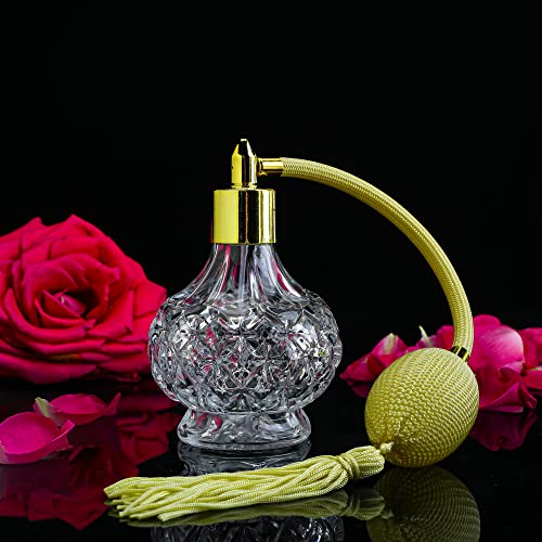 H&D Hyaline & Dora 80ml Clear Refillable Perfume Bottles Pack of 2 - Elegant Glass Spray Containers