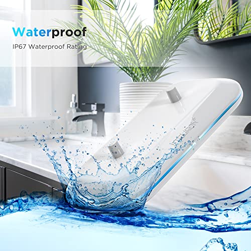 Dual Toothbrush Charger for Philips Sonicare Electric Toothbrushes - Waterproof 2-in-1 Replacement Base