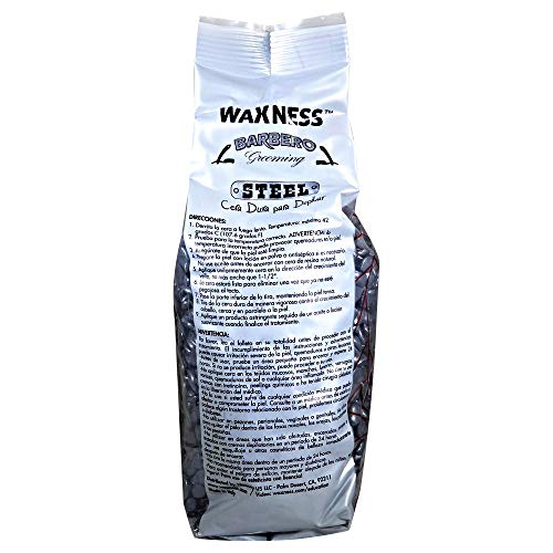 Waxness Men's Hard Wax Beads 2.2 lb - Stripless Coarse Hair Removal, Professional Italy