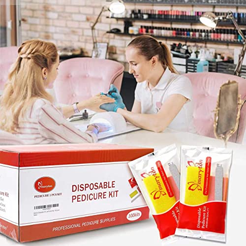 Disposable Pedicure Kit for Professional Salons - 100 Sets