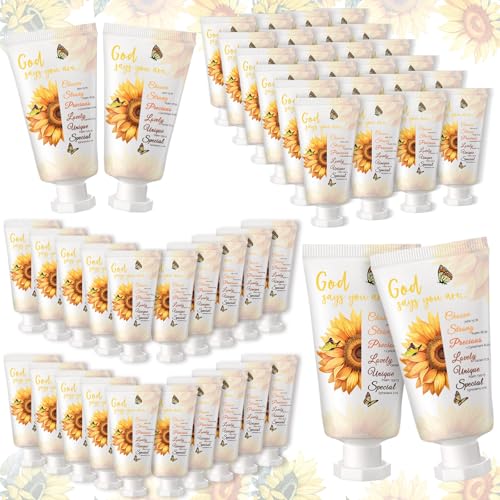 50 Pack Christian Hand Lotion Gift Set - Rustic Bible Verse Moisturizer for Women