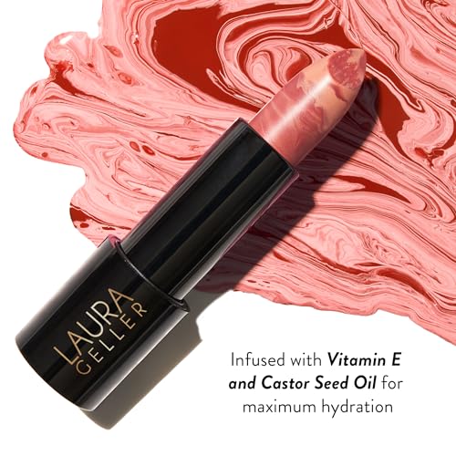 LAURA GELLER NEW YORK Italian Marble Sheer Lipstick, Berry Vanilla + Modern Classic Invisible Color Locking Lip Liner, Clear