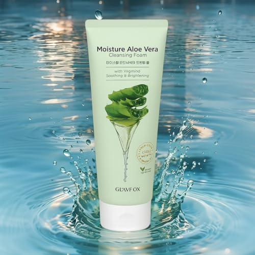 Moisture Aloe Vera Cleansing Foam with Vitamin C, 5.29 Fl Oz (Pack of 1)