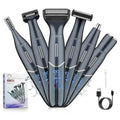 Dumite Black Manscape 6-in-1 Body & Pubic Hair Trimmer, Waterproof Men & Women Groin & Face Grooming