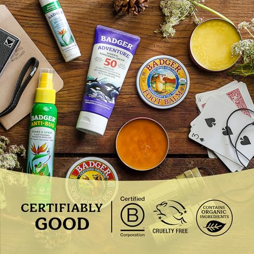 Organic Foot Balm for Cracked Heels - Peppermint & Tea Tree, 2 oz Tin, 2-Pack