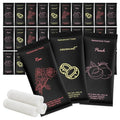Moist Cotton Towel Bulk Moist Towelettes Individually Wrapped 8.7" x 8.7",White Towel Services,Refreshment Pre Moistened Towels Peach,Rose and Coconut for Sport Party Spa(Pack of 150)