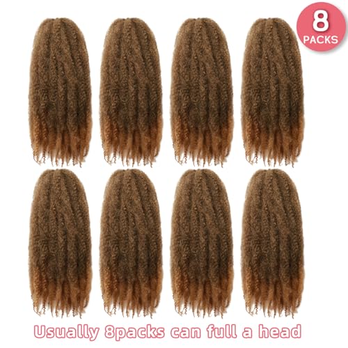 Marley Twist Braiding Hair 24 Inch - 8 Packs Soft Cuban Twist Hair for Black Women (Variation: T27 / 24 Inch)