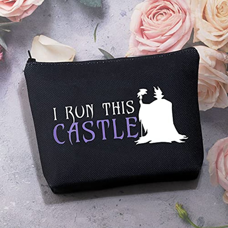 BDPWSS Villain Makeup Bag I Run This Castle Cosmetic Bag For Bad Princess Fans Gift (run this castle bl)