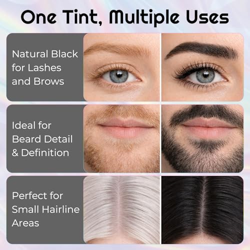 PERMANIA Lash Color Kit, 10ml Natural Black Color Boost Treatment at Home Lasts up to 4 Weeks (without eye patches)