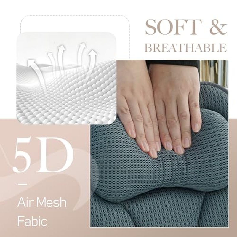 Bath Pillows for Tub ? Luxury Bath Pillow & Bathtub Pillow with 6 Strong Suction Cups, Soft Cushion for Head and Neck Support, Relaxing Bath Accessories for Women (Gray)