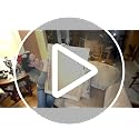 26x38 Inch Rustic Wooden Wall Mirror - Distressed Frame for Bathroom & Bedroom
