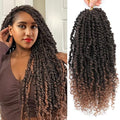 Passion Twist Crochet Hair 24 Inch T1B/30 - 8 Packs Pre-Twisted for Black Women