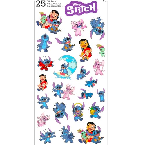 Stitch Lip Balm Tube Bundle for Girls ? 6 Pack of Stitch Lip Balm in Assorted Flavors Plus Stickers, More | Stitch Party Favors
