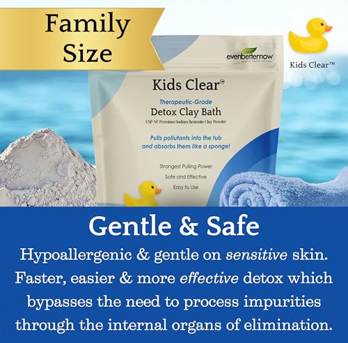Kids Detox Clay Bath - 96 Oz Sodium Bentonite for Gentle Cleansing - Variation of THIS listing