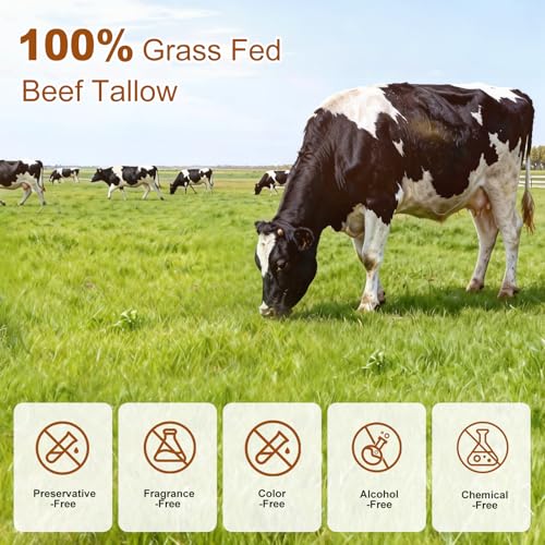 Lilei Beauty 5oz Beef Tallow & Honey Face & Body Moisturizer - Natural Skin Balm