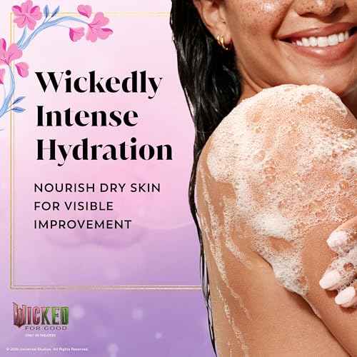 Olay Body Wash for Women, Couldn't Be Lovelier Glinda's Edition, Intensely Hydrating & Renewing, Pro-Hyaluronic Acid Serum with Vitamin B3, For All Skin Types, Raspberry & Bubbles Scent, 20 fl oz