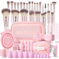 Pink Makeup Brushes Set 66Pcs Professional with Case - KUORYZAL