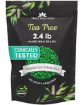 Wax Beads for Hair Removal - Tea Tree Scented, 2.4 lb Home Wax Kit - Safe & Dermatologically Tested - Variation: Tea Tree / 38.4 Ounce Pack of 1