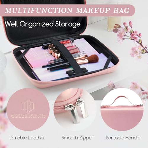 Pink Color Nymph Makeup Kit for Teen Girls, Beginner Cosmetic Set with 36 Eyeshadows