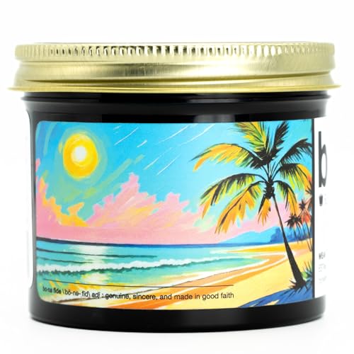 Bona Fide Pomade Summer Edition 4 oz - Extra-Strong Hold & High Shine Water-Based Hair Pomade with Pineapple Melon Fragrance