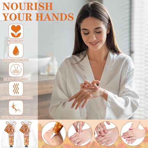 48 Sets Thanksgiving Fall Hand Cream Bulk a Little Pumpkin Baby Shower Hand Cream Gifts Baby Shower Party Favors for Guests Travel Size Lotion for Autumn Party Supplies(Little Pumpkin)