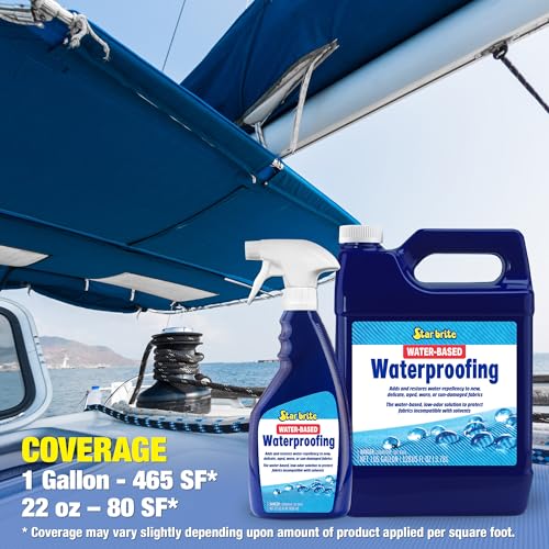 Waterproofing Fabric Protectant Spray - 1 Gallon Water-Based Sealant for Clothing & Outdoor Gear