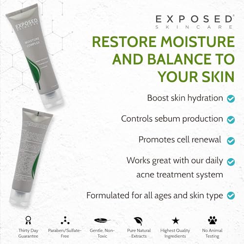 Oil-Free Hydrating Face Moisturizer for Acne-Prone Skin - Brighten & Nourish