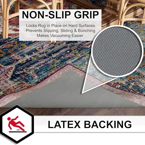 Mohawk Home 8' x 10' Low Profile Non-Slip Rug Pad - Felt Cushion & Rubber Grip, Safe for All Floors