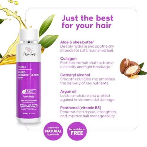 I Belli Capelli Venice Blond Keratin Hair Smoothing Treatment - Blonde, Formaldehyde-Free