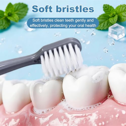 30-Pack Travel Toothbrush and Toothpaste Set with Floss Picks & Case