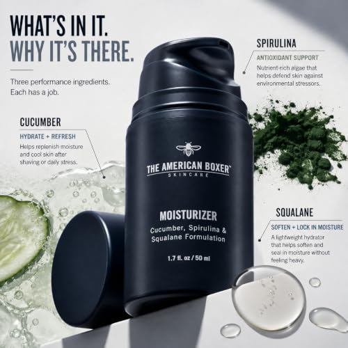 Men's Face Moisturizer - Anti-Aging Hydrating Cream for All Skin Types - The American Boxer