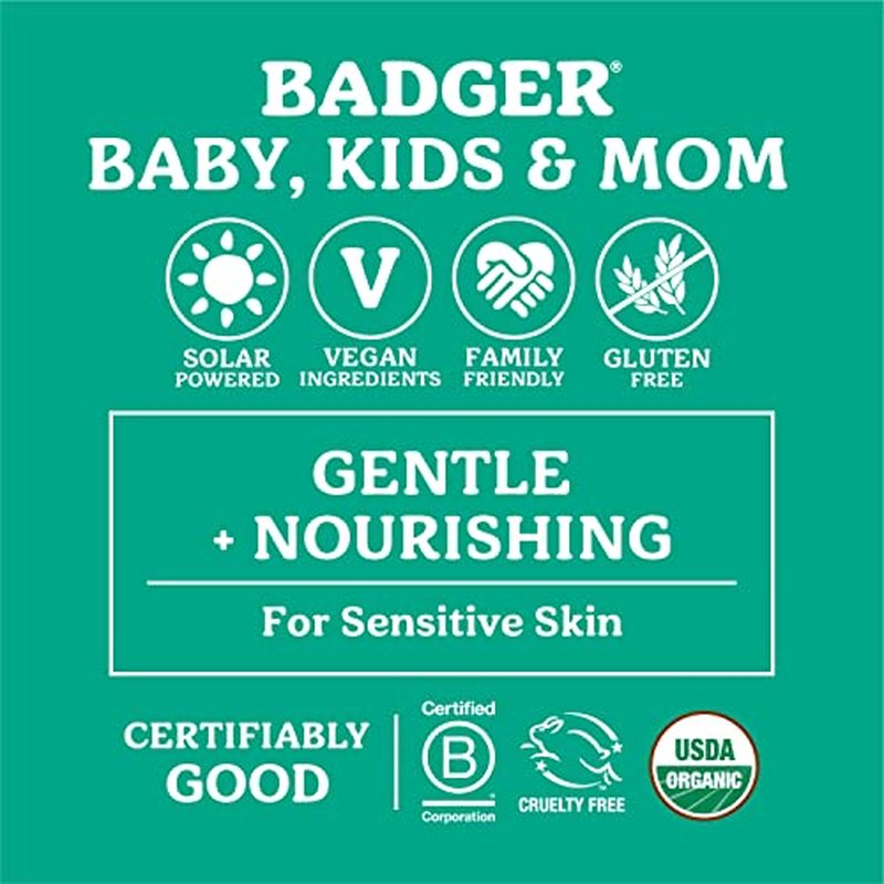 Badger Pregnant Belly Oil and Belly Butter, Rose & Vanilla, Certified Organic, Gentle & Soothing for Stretched Skin During & After Pregnancy