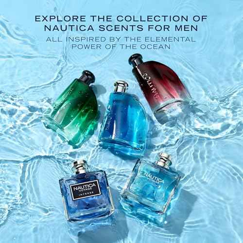 Nautica Voyage Intense Eau de Toilette 1.6 fl oz (Pack of 1), Notes of Vetiver, Smokey Leather, Mimosa, Men's Fragrance, Long Lasting, Everyday Fragrance, Travel Size