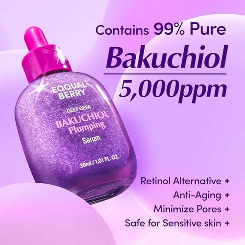 EQQUALBERRY Bakuchiol Duo ? Serum & Capsule Cream Set for Firming, Smoothing & Hydrating | Gentle Retinol Alternative for Radiant, Resilient Skin