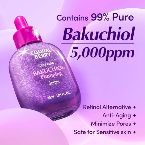 EQQUALBERRY Bakuchiol & Vitamin C Serum Set - Anti-Aging & Brightening Duo for Radiant, Firm Skin | Gentle Retinol Alternative & Vitamin-Packed Glow Enhancer