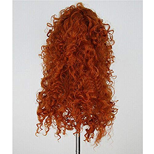 Women's Fluffy Wavy Halloween Cosplay Wig - Long Brown Costume Hair