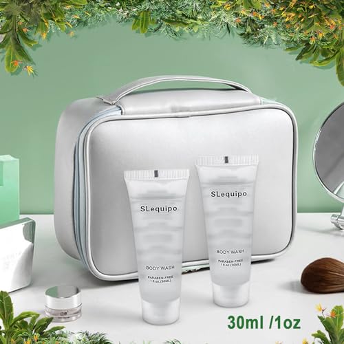 Travel Size Body Wash (1 fl oz, 50 Pack), Refreshing Hotel Body Wash, Mini and Small Size Guest Hotel Toiletries in Bulk