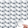 Silver Aluminum Lip Balm Tins 4 oz Pack of 100 Cosmetic Containers with Screw Lids