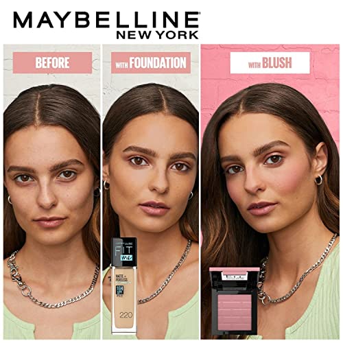 Maybelline Fit Me Blush Powder - Wine Shade, Pack of 4 - Lightweight & Blendable