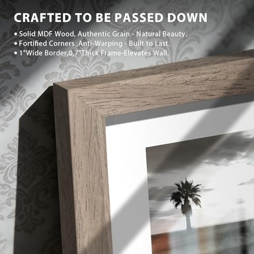 Walnut 20x30 Poster Frame - 5 Pack Solid Wood Wall Picture Frames