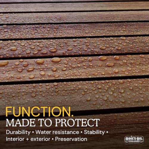 Dark Wood Finish Oil - Food Safe Stabilizer for Interior Furniture & Floors 9oz