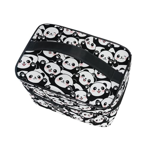 Cute Animal Panda Makeup Bag - Large Capacity Travel Cosmetic Organizer for Girl Women Ladies - Variation Panda 025